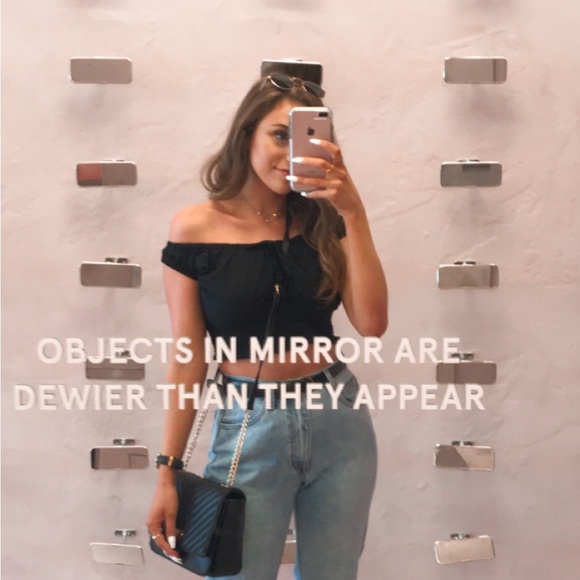 Brandy Melville Black Smocked Top - Picture 6 of 7